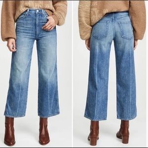 AMO | Ava crop wide leg high waisted jeans Sz 30